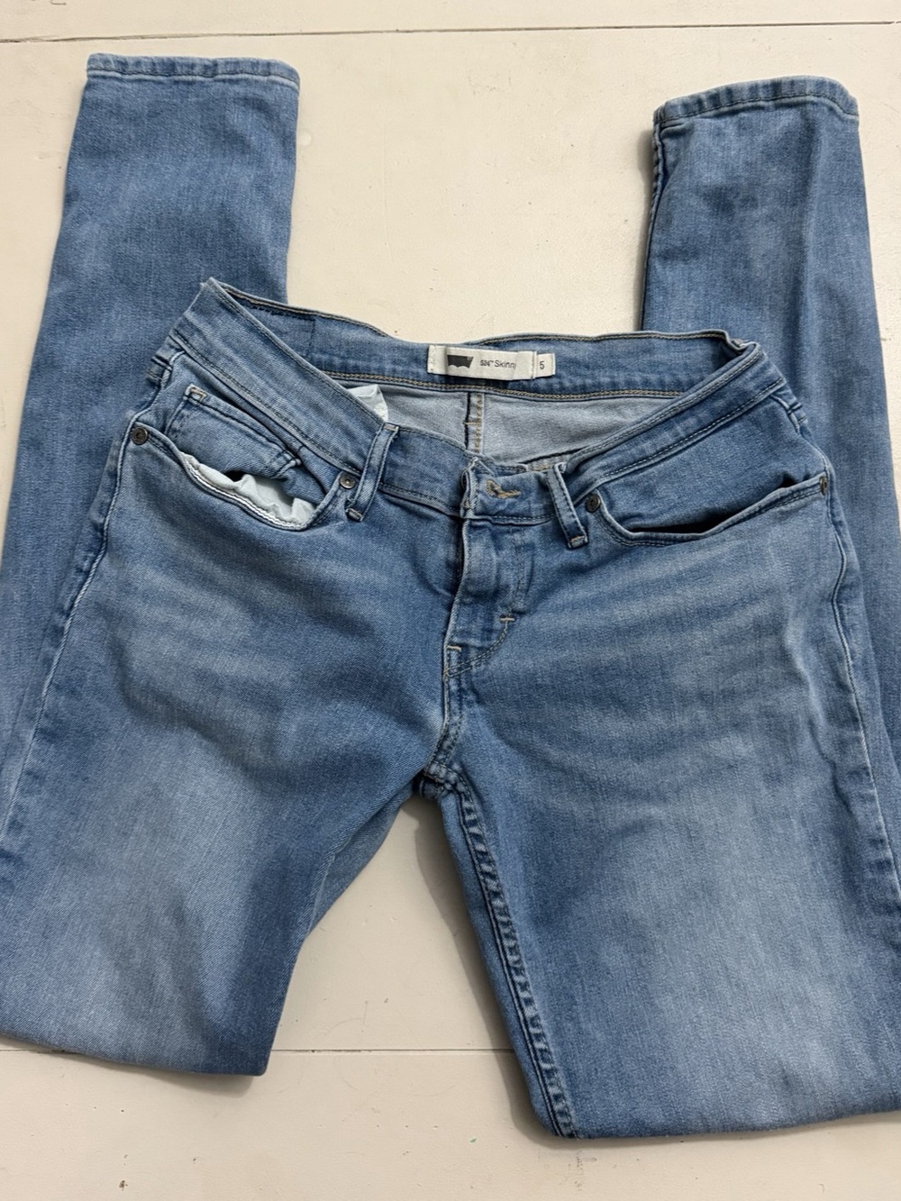 Levi's 524 Skinny Jeans Women's Waist 5 Blue